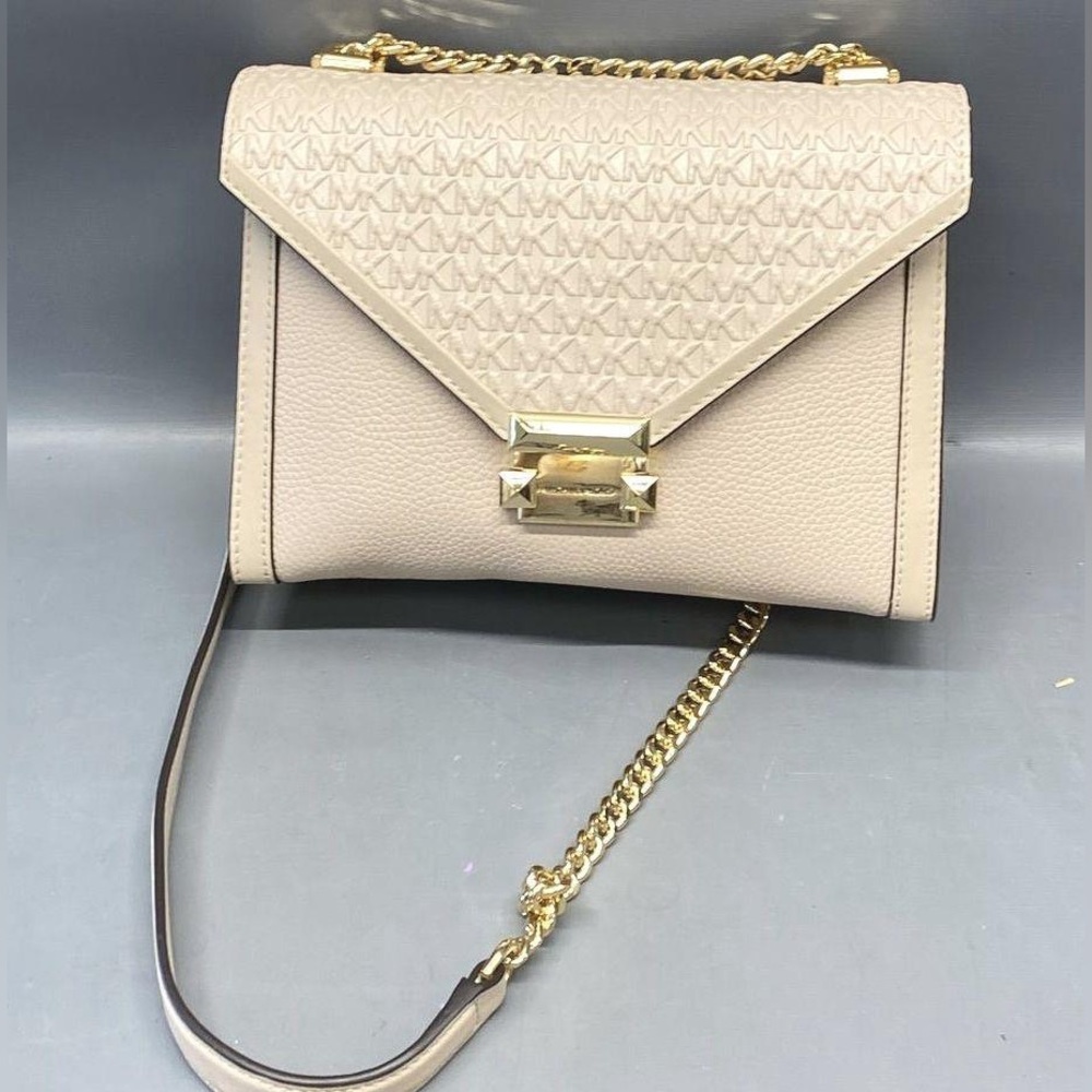 Michael Kors Whitney Leather Logo Convertible Bag